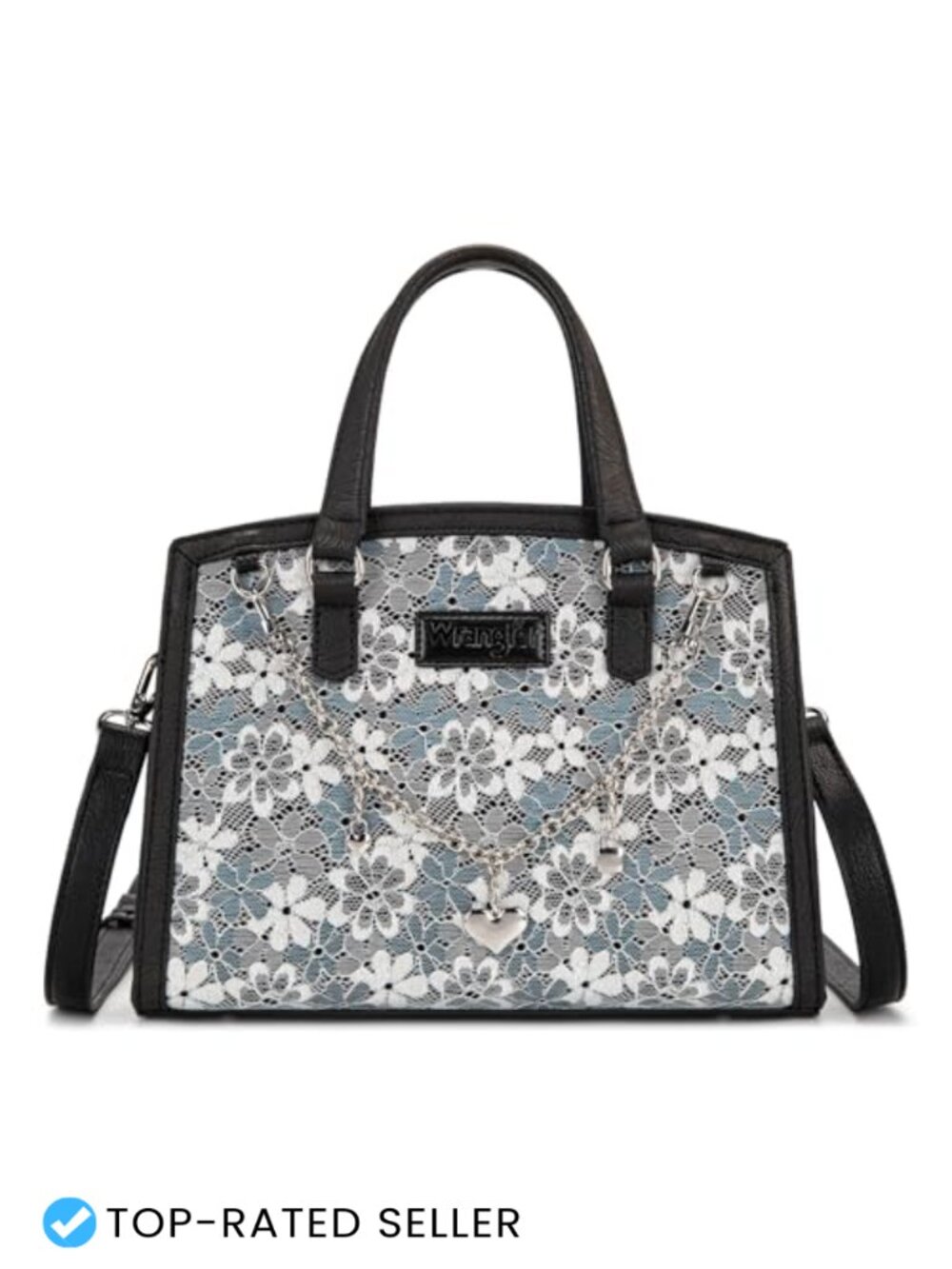 Lace Tote Bag for Women Medium Crossbody Top Handle Handbags Ladies Satchel